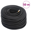 Greatstore Hibridna zračna cev črna 50 m guma in PVC