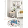 Conceptum Hypnose Tepih Blue Cats, O100cm, Šareni