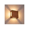 Brilagi - LED spoljno zidno svetlo QUADRAY 6W/230V, drveni dekor, IP54