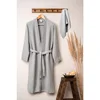 Lessentiel Maison Set bademantil Kimono sa peškirom, Sivi
