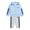 Adidas Komplet trenerka za dečake I 3S Fz Fl Jog, KR9323, Svetloplava