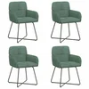 vidaXL vidaXL Jedilni stoli 4 pcs Žamet Morsko zelena 59 x 56,5 x 86 cm, (5000296826)