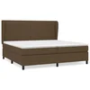 vidaXL vidaXL Box spring postelja z vzmetnico temno rjav 200x200 cm blago, (20930152)