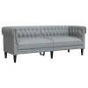 Sofa Svijetlo siva 201,5 x 74,5 x 74,5 cm Poliester