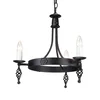 Elstead BY3-BLACK - Luster na lancu BELFRY 3xE14/60W/230V