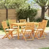 Sklopiva stolica s jastukom 6 pcs Bijelo 49 x 57,5 x 92 cm
