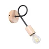 Sollux SL.1476 - Zidna lampa EMBER 1xE27/15W/230V crna/bež/bukva