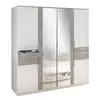 ORMAR ZA ODEĆU siva, bela