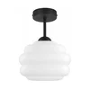 BRILAGI - LED plafonski luster RETRO GLASS 1xE27/60W/230V O 20 cm crna/bela