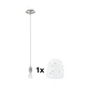 Eglo - LED luster na sajli MY CHOICE 1xE14/4W/230V hrom/bela