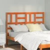 Vidaxl Naslonjalo za posteljo Voščeno rjava 145.5 x 4 x 104 cm