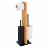 WENKO 25376100 - Set za WC LESINA 18x69 cm braon/crna