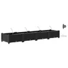 Vrtna saksija 4 pcs Crna 160 x 40 x 22 cm Plastika