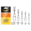 Vrtljivka Rolling swivel with Crosslock snap BN/2