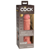 King Cock Elite 8 - vibrator s prijemalom, realističen (20 cm) - naravni
