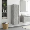 Ormar za Kupaonicu na Zidu Siva Sonoma 33 x 34,5 x 100 cm
