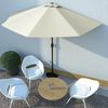 vidaXL Zunanji senčnik z aluminijastim drogom 300x150 cm peščen