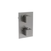Mexen Cube termostatska kad-ploskovna armatura 2-izhodna, grafit - 77502-66