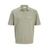 Jack & Jones Junior Majica temno bež/bela