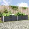 Sadilica Antracit 385 x 100 x 75 cm Cinkani čelik