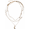 Necklace with star layering - gold color