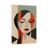 Canvas Slika na platnu Red lady, 50x75 cm, Sa ramom, Beli