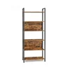 Songmics Knižna omara 6 odprtih polic 60x24x186 cm rjava