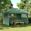 Šator za zabave Zelena 279 x 410 x 315 cm Oxford tkanina