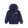 Nike Sportswear Majica Club Fleece  mornarska / bela
