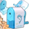 Ročni šilček MODRI DELFIN Z POSODO