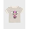 Sinsay - Prugasta majica kratkih rukava Minnie Mouse - krem