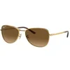 Sončna očala Ray-Ban zlata barva, 0RB3733