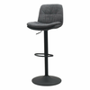 Temno siv barski stol z nastavljivo višino Colville – Unique Furniture