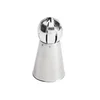 Spherical pastry nozzle, fine streaks, stainless steel, 25 mm - de Buy