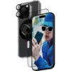 Bundle Hoops + Kaljeno steklo UWF + Hard Case + Magnetic Ring Mount za iPhone 16 Pro, PanzerGlass
