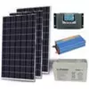 6. svakodnevni celogodisnji Hibrid komplet 24V/230V 870w solarnih panela 2x200Ah baterija