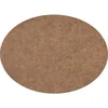 ZicZac pogradek Truman 45x33 cm, ovalen, rjav