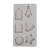 Rayher. Kalup iz slikona, Dekorativne oblike, 14.5x26x1cm, 6 oblik