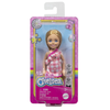 Barbie: Chelsea punčka s svetlimi lasmi v rožnati obleki s cvetličnim vzorcem 15 cm - Mattel