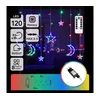 Aigostar - LED RGBY spoljni božićni lanac 120xLED/6W/230V/8 funkcija 3x0,6m IP44 + daljinski upravljač