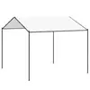 Gazebo 4 x 4 x 2,6 m Bijeli Čelik i poliester 180 gsm