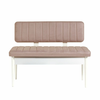 Conceptum Hypnose Trpezarijska klupa Vina Bank 110x85x40cm Belo-Bež