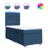 Vidaxl Box spring postelja z vzmetnico modra 100x200 cm blago