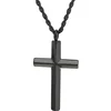 Ogrlica Pure Cross - Črna KP38414