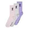 Nogavice On  Logo Sock High 3P Orchid/Bloom  M