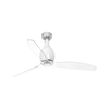 FARO 32020 - plafonski ventilator MINI ETERFAN, bela/prozirna, prečnik 128 cm, sa daljinskim upravljačem