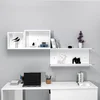 Hanah Home Zidna polica Akser, 180x80.4x19.6 cm, Bela