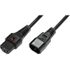 shumee Podaljševalni kabel MicroConnect C13 IEC Lock na moški C14 5 m, črne barve