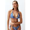 Trendyol Animal Patterned Triangle Accessory Bikini Top