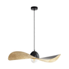 Luster na sajli KAPELLO 1xE27/60W/230V prečnik 76 cm crni/zlatni